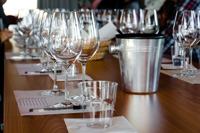 Verres pour dégustation de vin